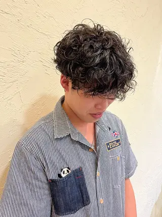 パーマ メンズ 松野 心音のヘアスタイル