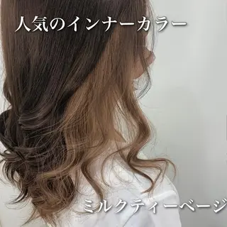 セミロング カラー 中本 達也のヘアスタイル