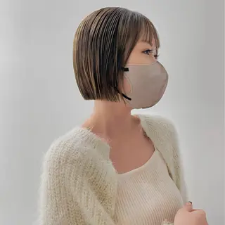 ショート カラー 2月で掲載終了 ボブ・カミオカのヘアスタイル