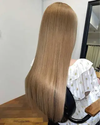 ロング カラー 顔まわりカット✨艶髪 ✨髪質改善✨伴響佳のヘアスタイル