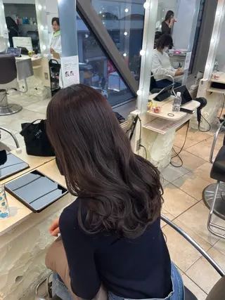 ロング カラー 韓国レイヤー×モテ髪 /MITSUKI🤍のヘアスタイル