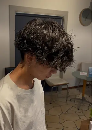 パーマ メンズ 大西 里奈のヘアスタイル