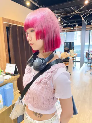 ショート カラー 髪質改善/ブリーチ 田代 龍我のヘアスタイル