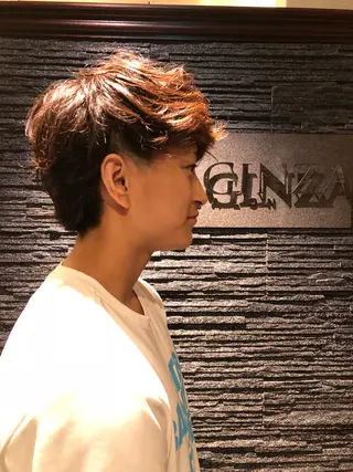 セミロング パーマ メンズ ✨メンズカット 無料‼️✨土尾快斗のヘアスタイル