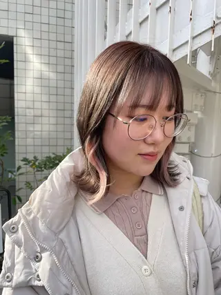 カラー ショート✂︎ ゆるパーマKANOのヘアスタイル