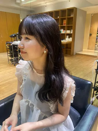 セミロング カラー 【ヘアセット/美眉】 吉川玲のヘアスタイル