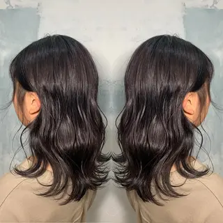 セミロング 🍑艶髪✖️暖色系 ✨momoka🍑のヘアスタイル