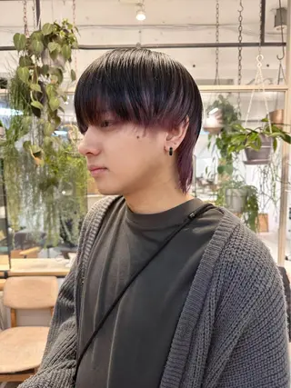ショート カラー メンズ REINA☁️透明感 カラー/ぷつっと♡のヘアスタイル