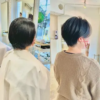 ショート ショート/ボブ/縮毛 三上達大のヘアスタイル