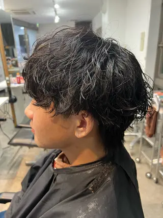 パーマ メンズ fifth 原宿 波巻きパーマイノウエのヘアスタイル