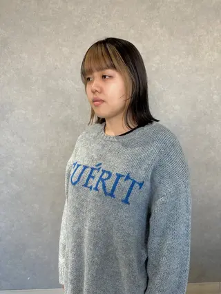 ミディアム カラー はちすか るかのヘアスタイル