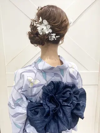 ヘアアレンジ 白髪ぼかしハイライト 着付けヘアアレンジのその他イメージ