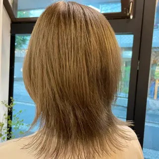 ミディアム カラー ヘアアレンジ 🎀ダブルカラーレイ ヤーyuuri🎀のヘアスタイル