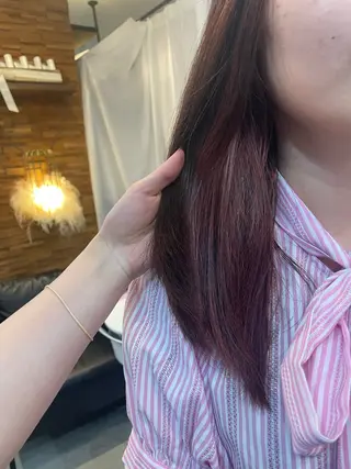 セミロング カラー 顔周りカット 🎀サヤカ🎀のヘアスタイル