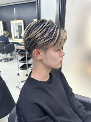 ショート カラー メンズ ミルボンAujua認定サロン Ria OSAKA 梅田所属・メンズ、エクステ特化 Ryuのヘアスタイル