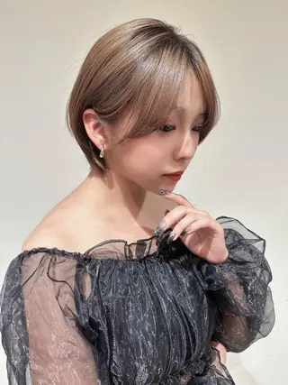 ショート 岡田 遥希のヘアスタイル