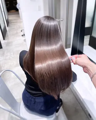 ロング 韓国レイヤーカット 髪質改善▫️水野有真のヘアスタイル