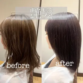 ミディアム カラー 【くせ毛さんのお悩み 解決🍀】栗橋のヘアスタイル
