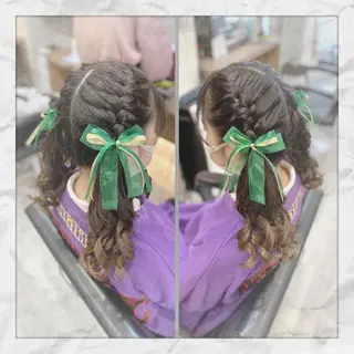 セミロング ヘアアレンジ ヘアセット/着付け 𓇼 松本 夏美𓇼のヘアスタイル