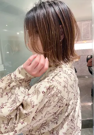 ショート カラー レイヤー✨縮毛矯正 川村利幸のヘアスタイル