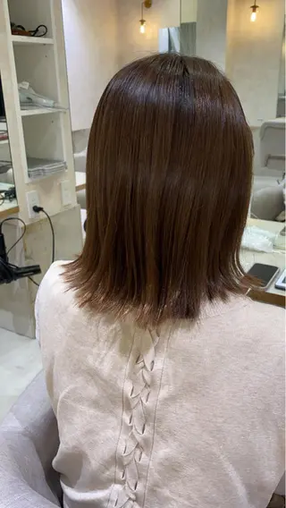 ミディアム カラー CIEL天六店 三上春のヘアスタイル
