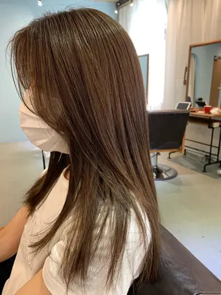 ロング 髪質改善/艶髪カラー 関野文也のヘアスタイル