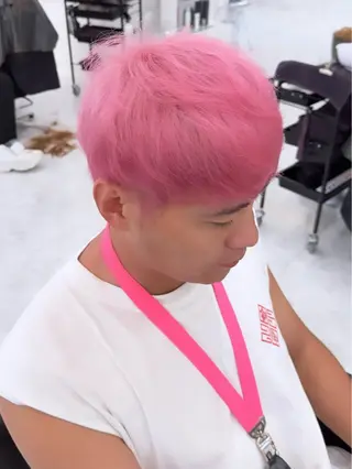 カラー メンズ 💛ムラ修正ブリーチ 💛YUUのヘアスタイル