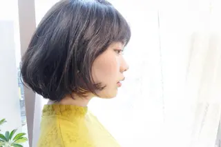 ミディアム 星 沙織のヘアスタイル