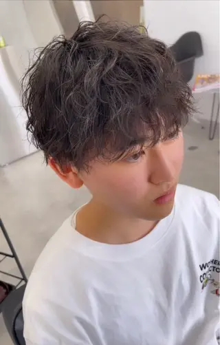 パーマ メンズ メンズパーマ/新潟/ 万代/高橋悠叶のヘアスタイル