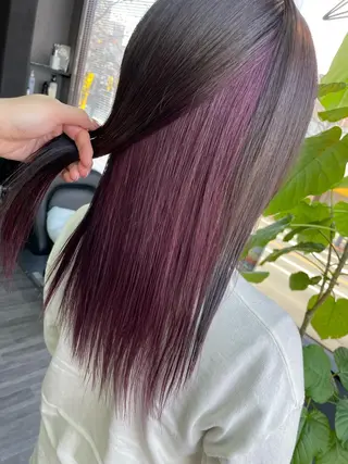 カラー オノ アカネのヘアスタイル