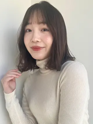 ミディアム 飯田橋神楽坂＊個室 髪質改善hitomiのヘアスタイル