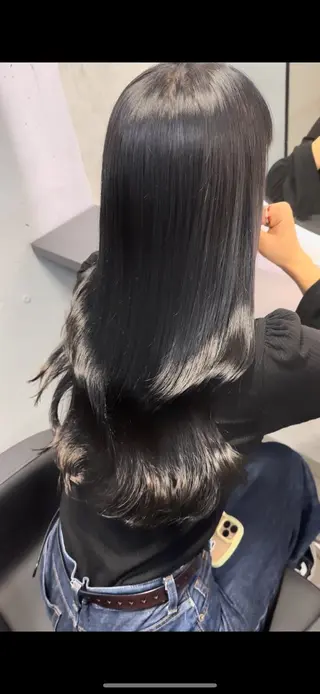 ロング 新宿/韓国風レイヤー 髪質改善/ジャッキーのヘアスタイル