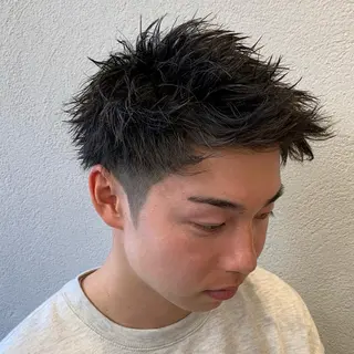 ショート パーマ メンズ メンズ特化/パーマ/ メッシュ/竜成のヘアスタイル