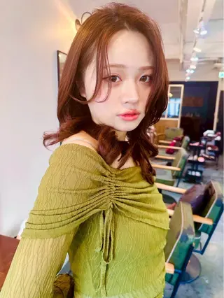 ミディアム カラー ima所属・メンズヘア特化 ニヘイのヘアスタイル