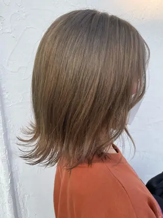 ミディアム カラー Agu hair act 姫路駅前おみぞ筋店所属・カワモト ソウタのヘアスタイル