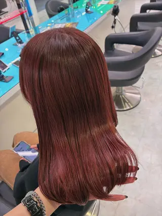 カラー ゆるふわガーリー🍓 かいのヘアスタイル