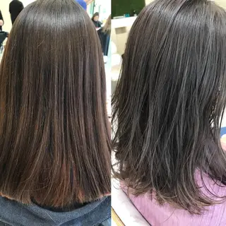 ミディアム カラー ナガイ ユウキのヘアスタイル