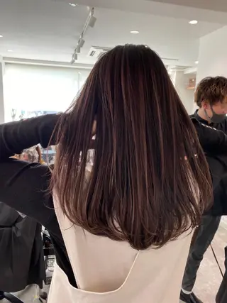 ミディアム カラー JILBLAN京都 ショート/ハイライトのヘアスタイル