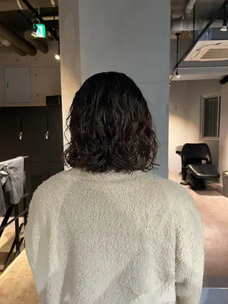 パーマ china/ボブ/ ブリーチカラーのヘアスタイル