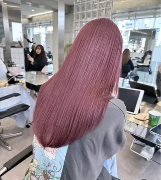 ロング カラー 🐯ミルクティーベー ジュ/大雅🐯のヘアスタイル