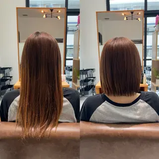 ミディアム 黒阪 なみのヘアスタイル