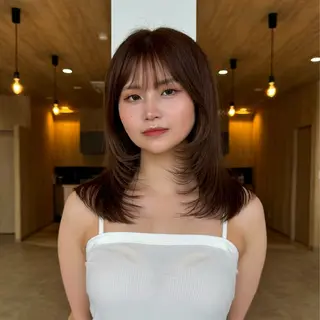 ミディアム カラー hairdesign minari所属・kosuke 【minari】のヘアスタイル
