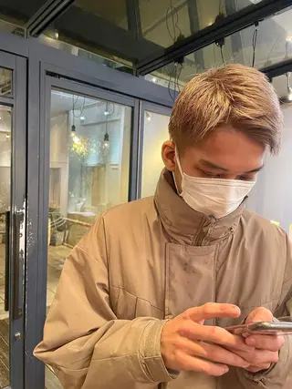 ショート カラー ヘアアレンジ メンズ 🪽艶感× hair |kazaneのヘアスタイル