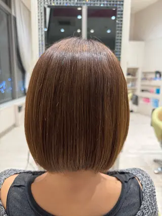 ミディアム 松尾 怜奈のヘアスタイル