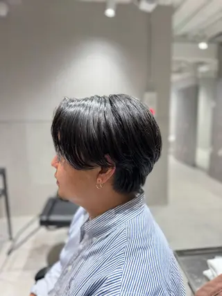 メンズ 曲がる縮毛/カルマパ ーマ/池袋/横村大全のヘアスタイル