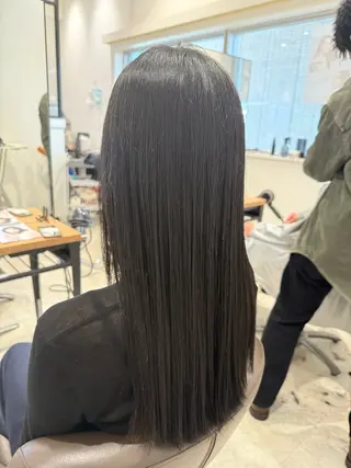 セミロング カラー 髪質改善カラー ゆづきのヘアスタイル