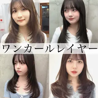 ロング カラー HACCH （ハッチ）所属・丁寧なブリーチ& ・レイヤーショートのヘアスタイル