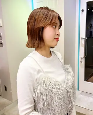 ショート 似合わせボブ🤍 女性らしさのあるヘアのヘアスタイル
