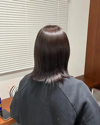 カラー films所属・AYA/films 韓国/レイヤー／ボブのヘアスタイル