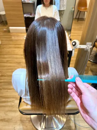 セミロング 🍒艶髪✨ 秋冬🍒モテヘアー✨のヘアスタイル